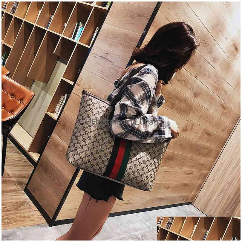 90 off to shop online european and american fashion large capacity tote bag casual versatile one shoulder portable bag