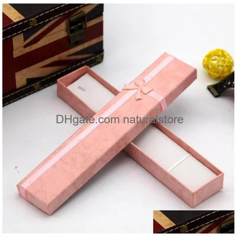 gift box 21x4.5cm jewelry package necklace jewelry boxes mix color wedding gifts ds01 340 j2
