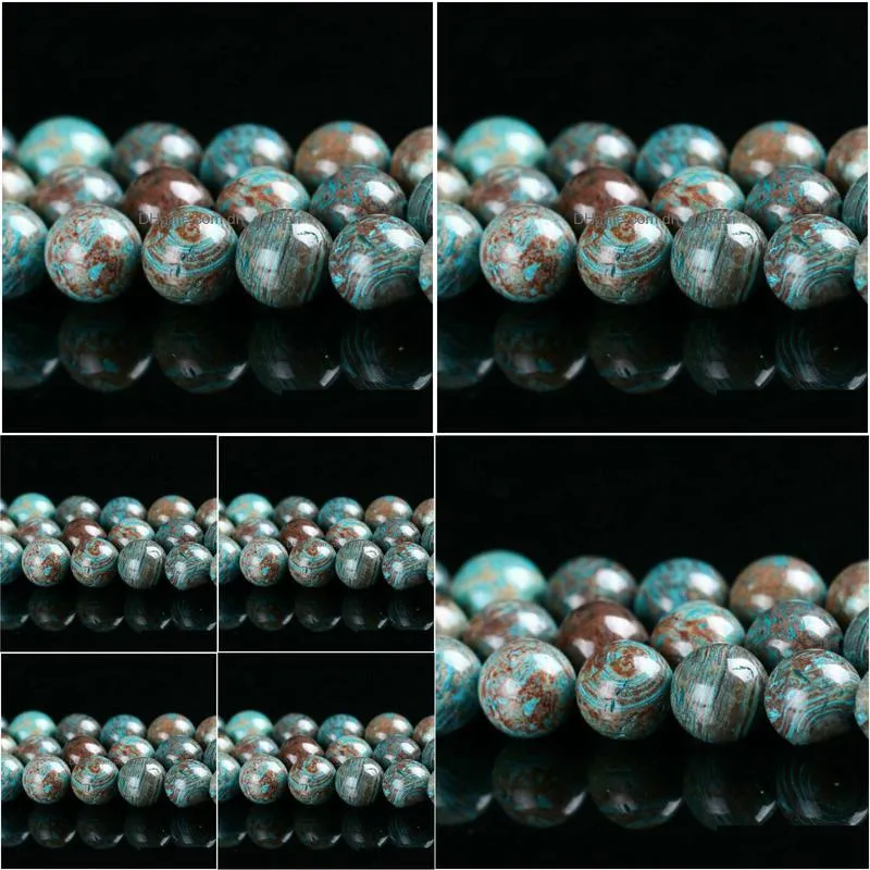 8mm diy natural agat stone blue decorative pattern agat beads round loose beads ball 4 6 8 10 12mm jewelry bracelet making