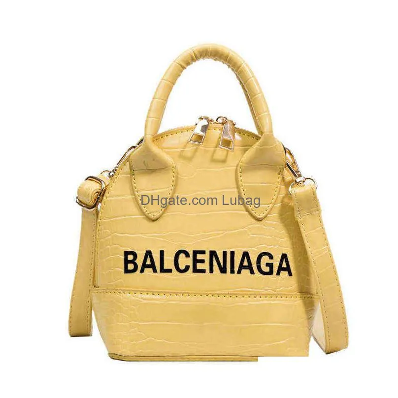 handbag bags urban female candy color stone letter portable one messenger foreign style bright face shell factory wholesale 70 off