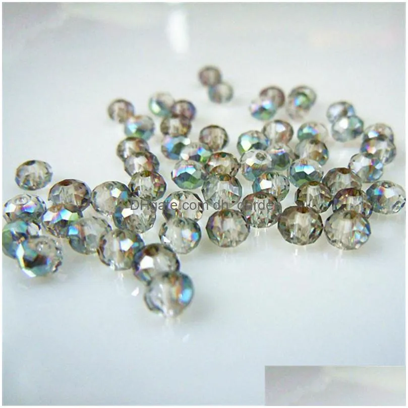 green colors 3x4mm 145pcs rondelle austria faceted crystal glass beads loose spacer round beads jewelry making