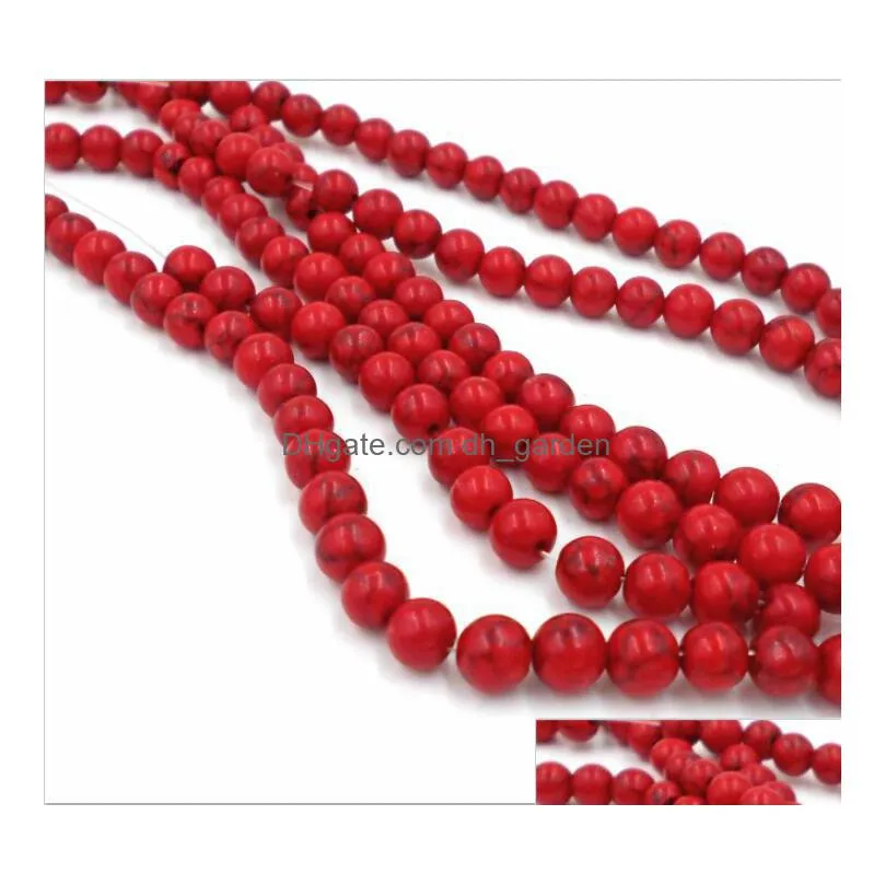 8mm natural red stones round spacer loose beads for necklace bracelet charms jewelry making 4mm 6mm 8mm 10mm 12mm