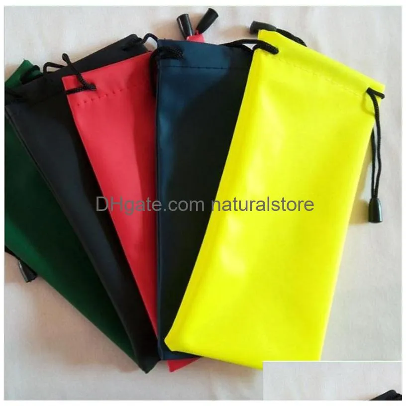 colorful sunglasses pouch dust waterproof sunglass bag portable drawstring eyeglasses cases cellphone watches jewelry carry bag 576 q2