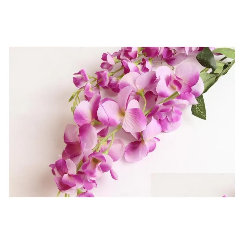 romantic classic artificial wisteria silk flower home party wedding garden floral decoration diy living room valentine day