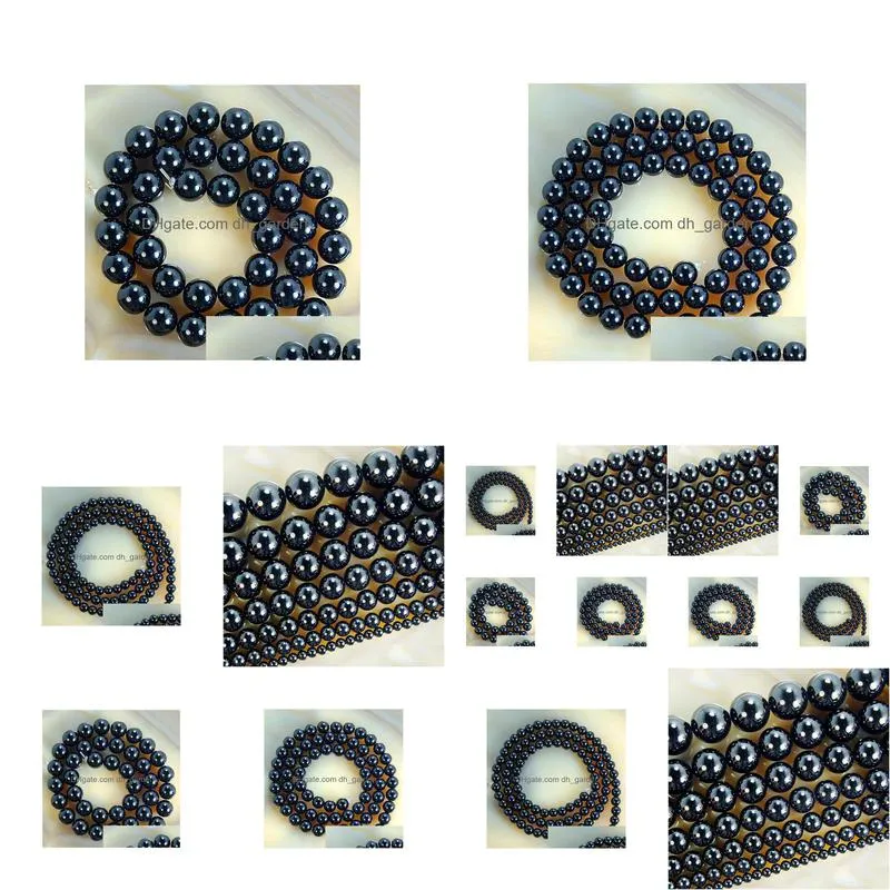 8mm wholesale natural stone beads smooth round black agates onyx loose beads for jewelry making pick size 4 6 8 10 12 14 mm