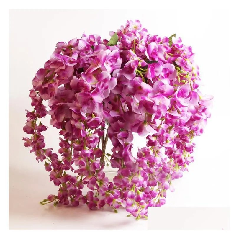 romantic classic artificial wisteria silk flower home party wedding garden floral decoration diy living room valentine day
