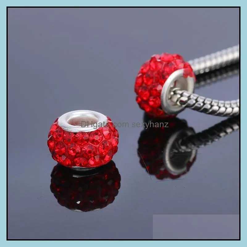 bead silver plated acrylic charms bracelets necklaces for jewelry making beads