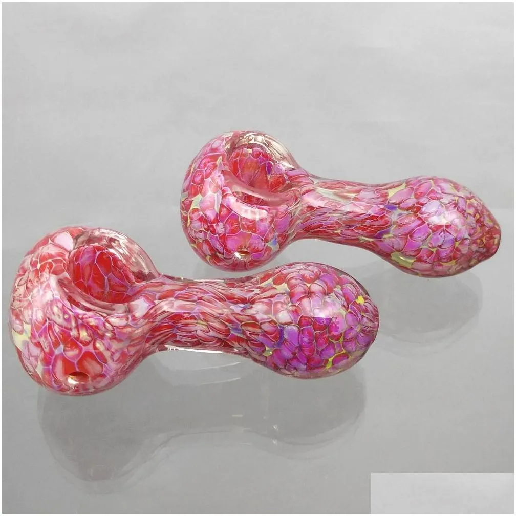 new glass tobacco pipes for smoking brown 9 types portable smooth handmade colors oil burner pipe