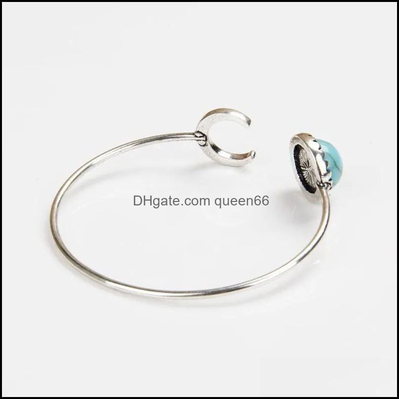 charm bracelets brand turquoise bracelets bangles silver bangle wholesale moon cuff bracelets bangles