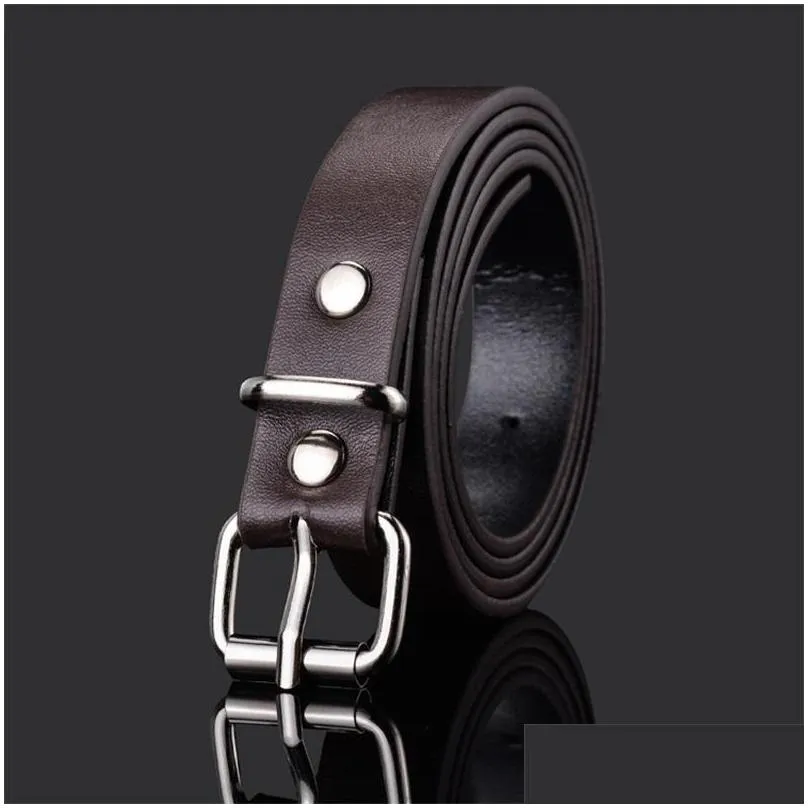 simple design kids faux leather belts plsin color children buckle belt girls boys leisure strap high quality 947 v2