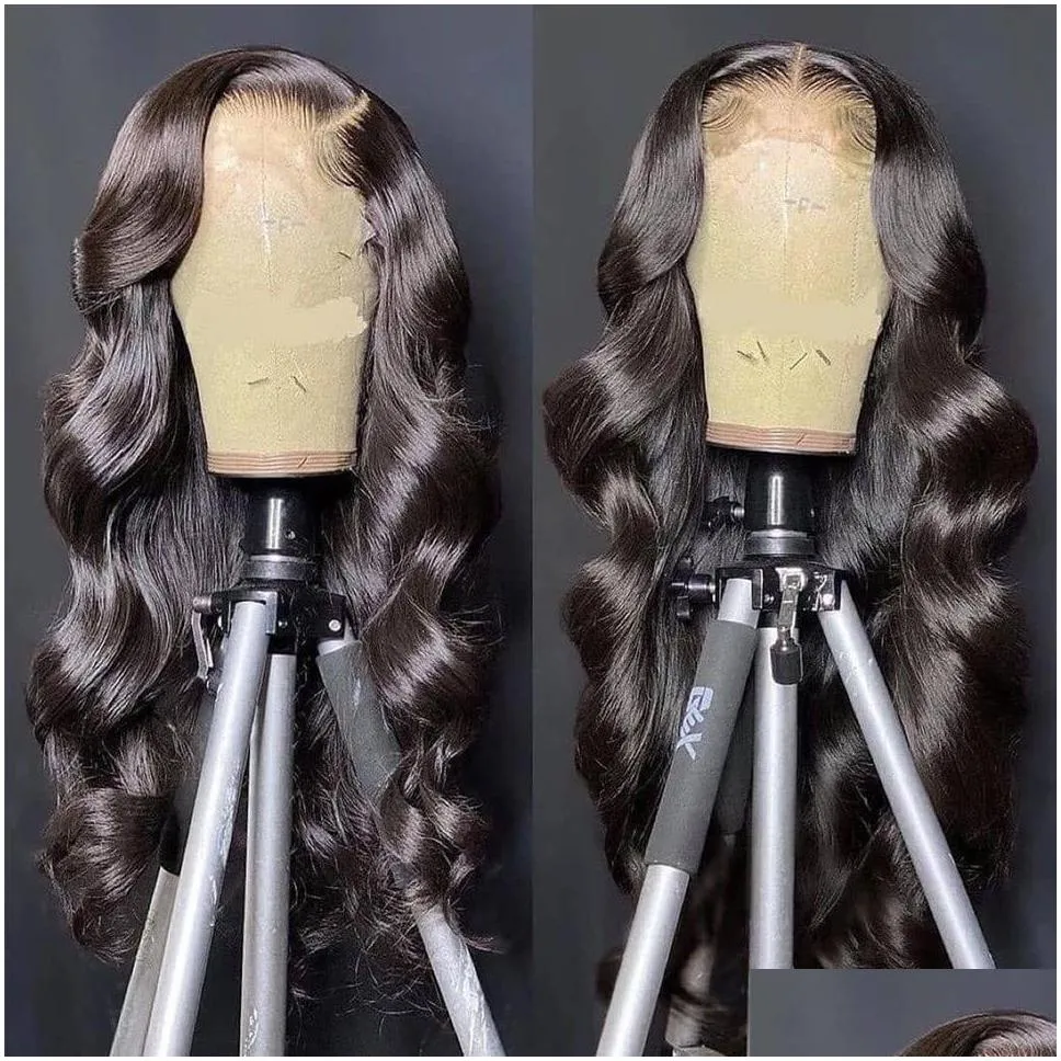 remy baby hair pre plucked body wave lace front wig 13x4 hd transparent lace frontal wig preplucked closure brazilian lace front human hair