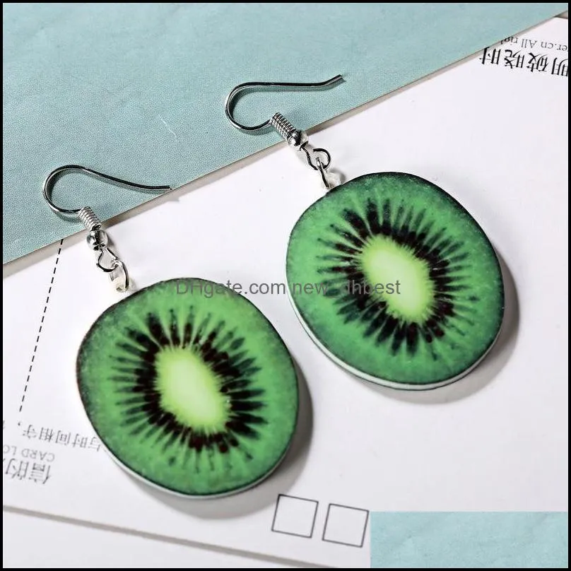 version of the small  acrylic charm earring summer fashion jewelry accessories fruit earrings