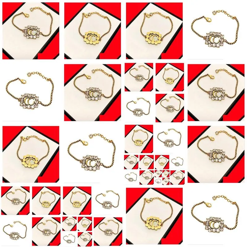 top quality 3 colors women designer bangles high version square metal diamond white crystal luxury brass women bracelets couple love