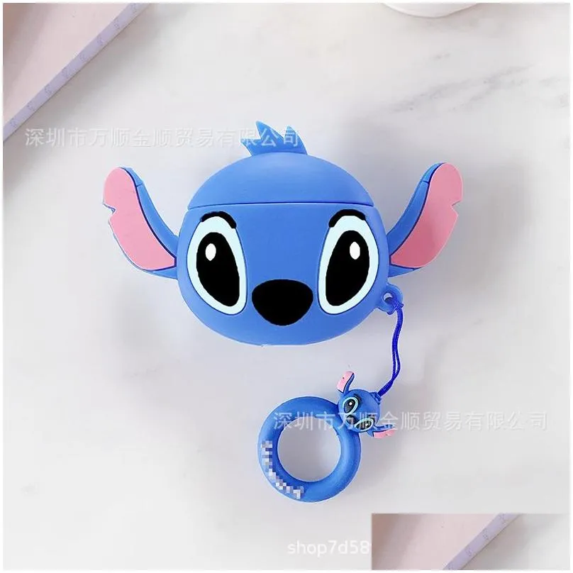 anime image figures headphone protection cover case soft silicone cartoon cute headphone protections shell
