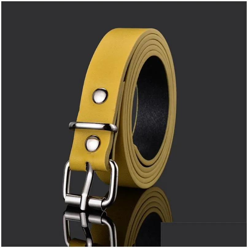 simple design kids faux leather belts plsin color children buckle belt girls boys leisure strap high quality 947 v2