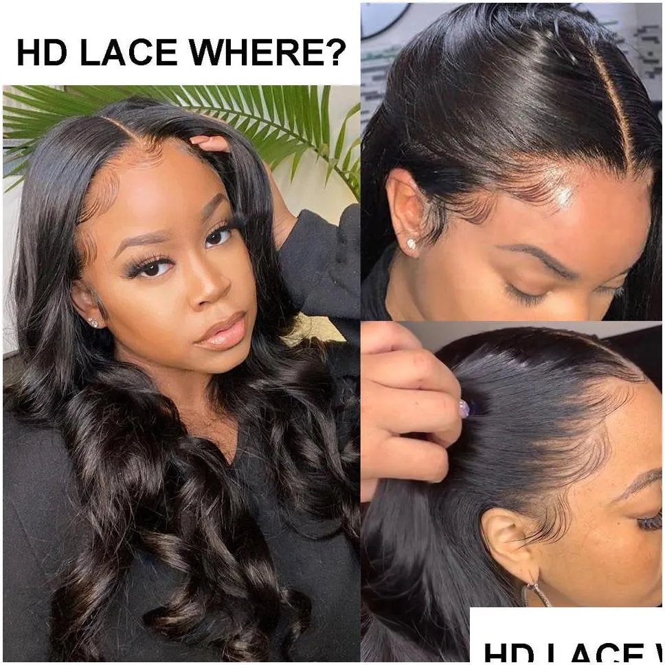 remy baby hair pre plucked body wave lace front wig 13x4 hd transparent lace frontal wig preplucked closure brazilian lace front human hair