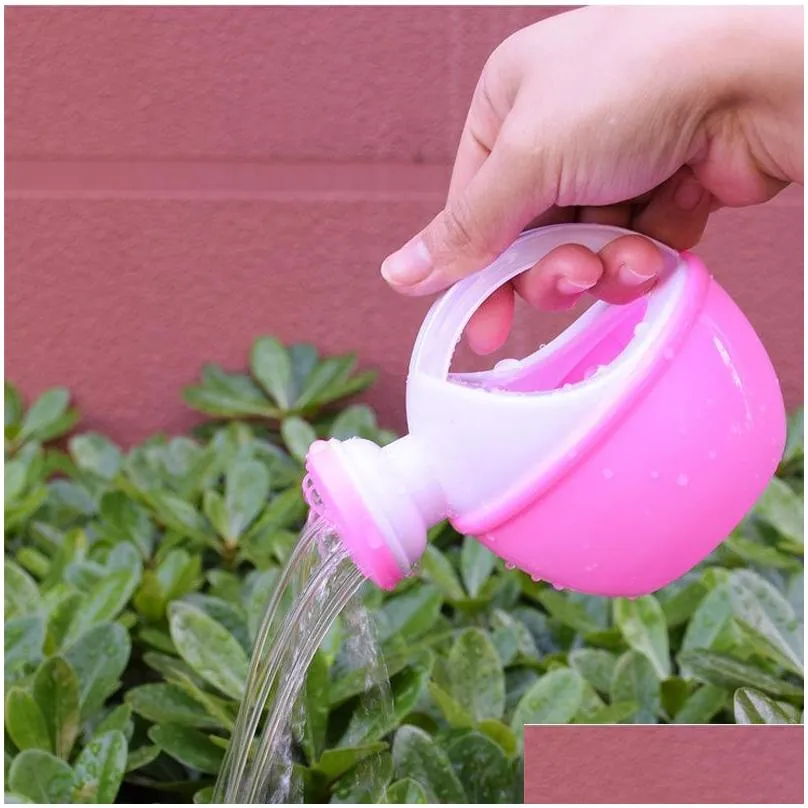 1pcs baby bath toy colorful plastic watering can watering pot beach toy play sand for children kids gift