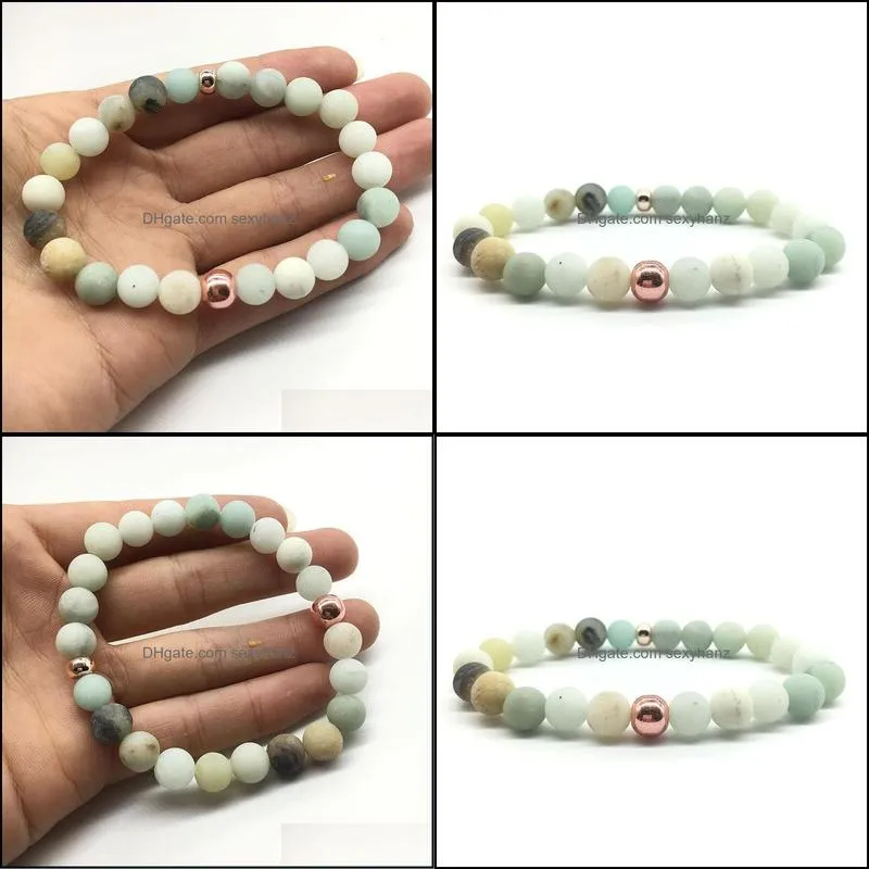 pretty natural stone bracelets amazonite bracelet mala beads pulsera reiki jewelry for women men beaded bracelets