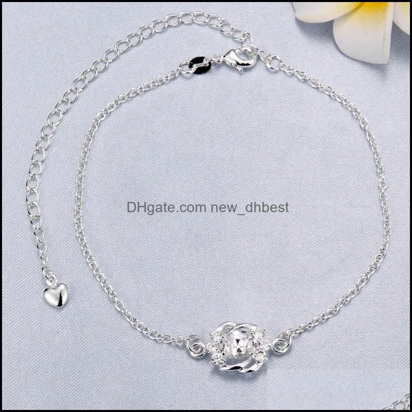 foot jewelry anklet silver 925 hamsa bracelet .925 silver boho jewelry leg bracelet 925 sterling silver korean anklet