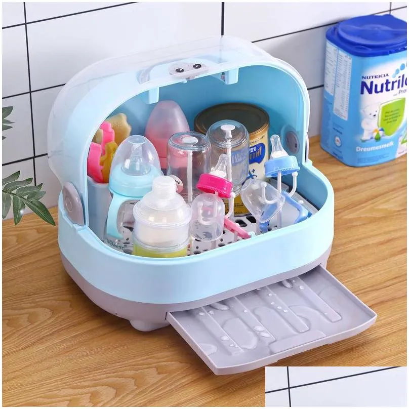 baby bottle drying rack 3 colors baby feeding bottles cleaning drying rack storage nipple shelf baby pacifier feeding cup holder 21c3