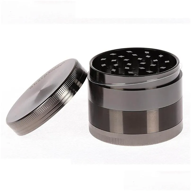 sharpstone herb 4 part zinc alloy smoking grinder 40mm/50mm/55mm/63mm spice cracker tobacco metal grinder for accessories