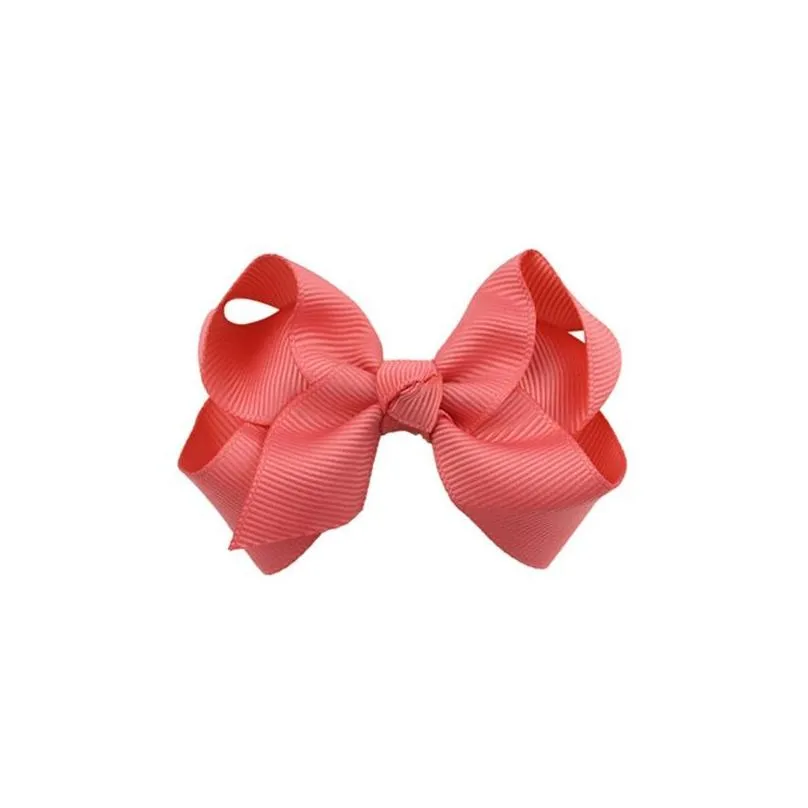 100 pcs korean 3 inch grosgrain ribbon hairbows baby girl accessories with clip boutique hair bows hairpins hair ties 238 k2