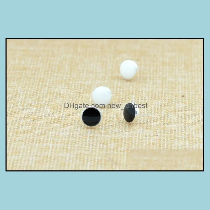 earrings for women vintage drip white black flower stud earrings earings fashion jewelry channel stud earrings