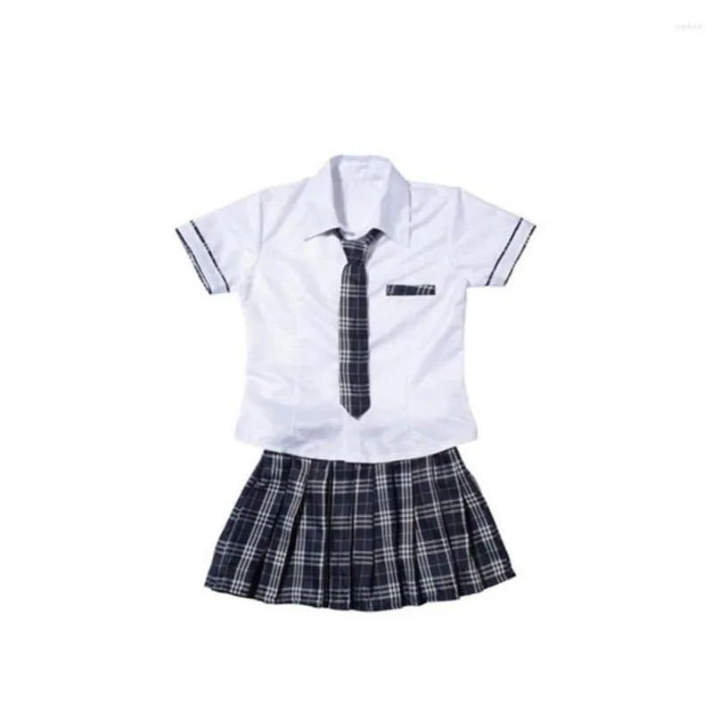 clothing sets women y cosplay student uniform dress suit set japanese sailor school girls costume skirt korean high