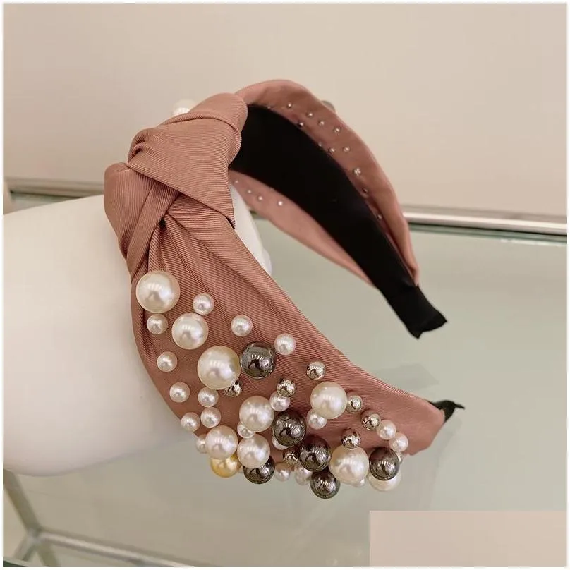 boutique pearl girls hair sticks fashion children headband designer headbands hair accessories for girls designer hair bands b1927 171