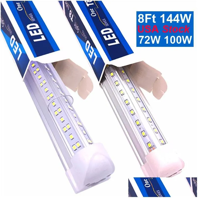 switchable led shop lights tube storefront leds lights 8ft high bay retrofit kit 96 t8 fluorescent integrated surface mount overhead hanging utility