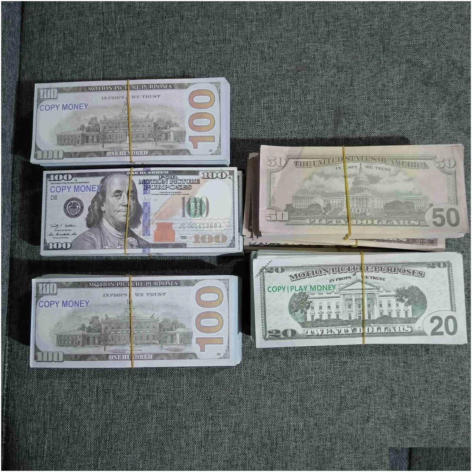 best party supplies high pieces/package american 100 bar currency paper dollar atmosphere quality props 1005 money 9306