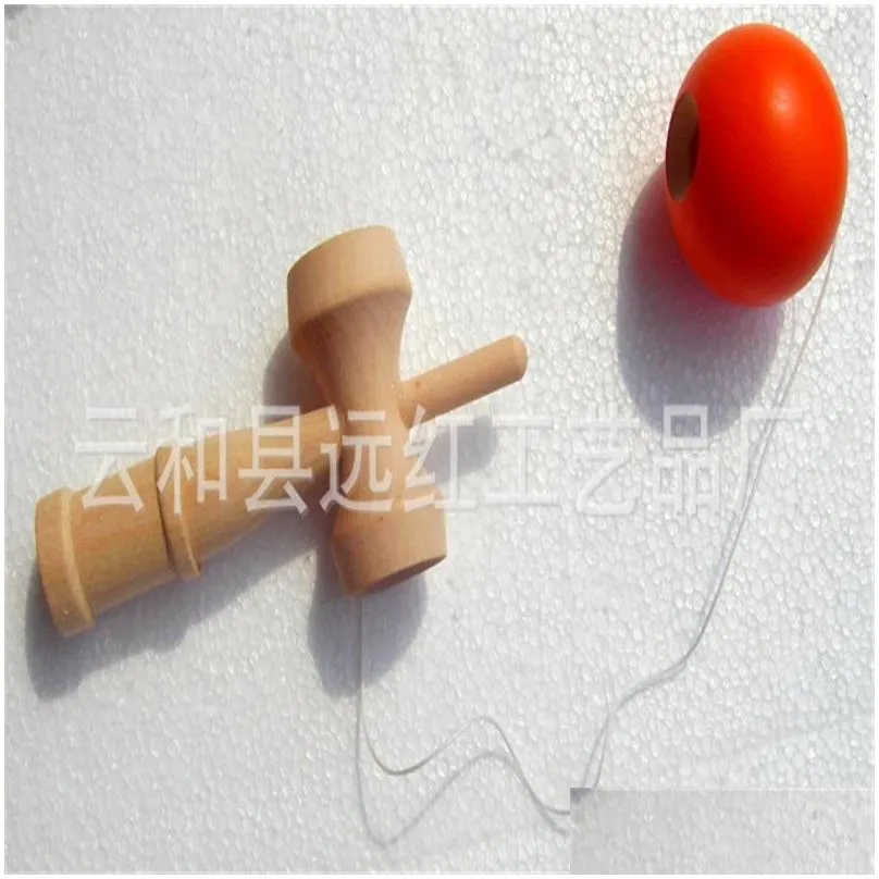 8 color big size 18x6cm kendama ball japanese traditional wood game toy education gift children toys 2719 y2