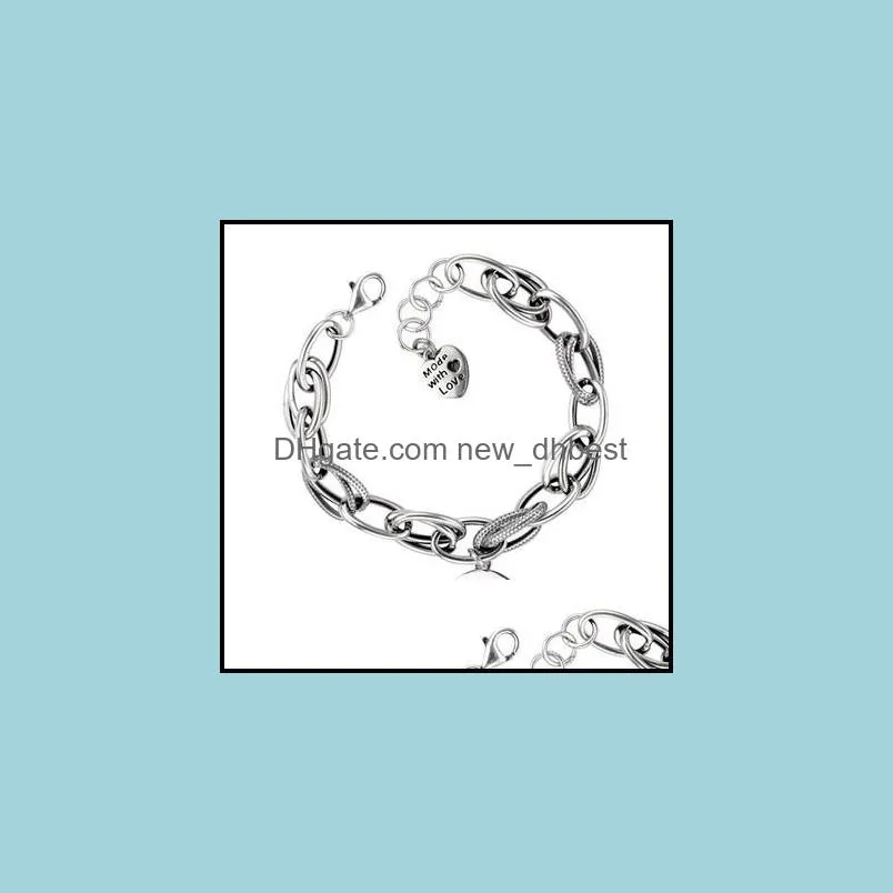 925 sterling silver love heart bracelet retro thai silver thick chain round live your dream letter bracelet