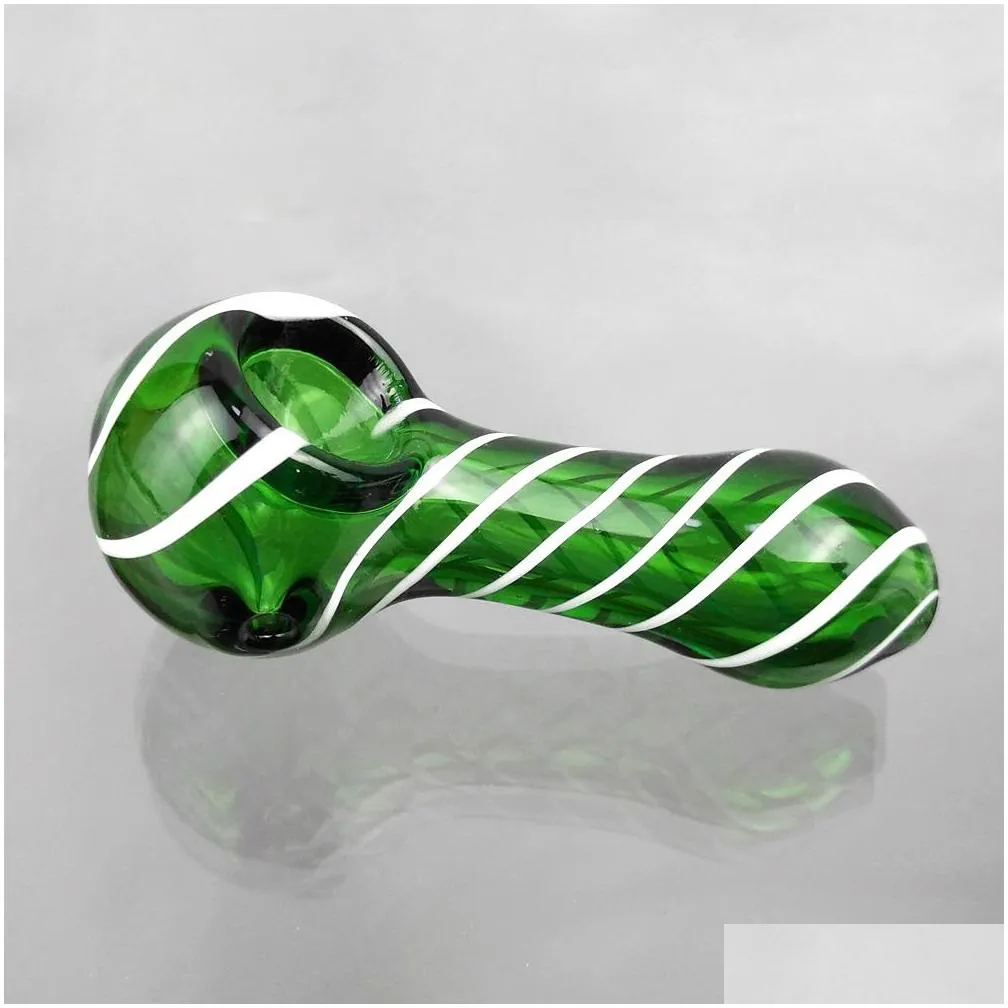 new glass tobacco pipes for smoking brown 9 types portable smooth handmade colors oil burner pipe