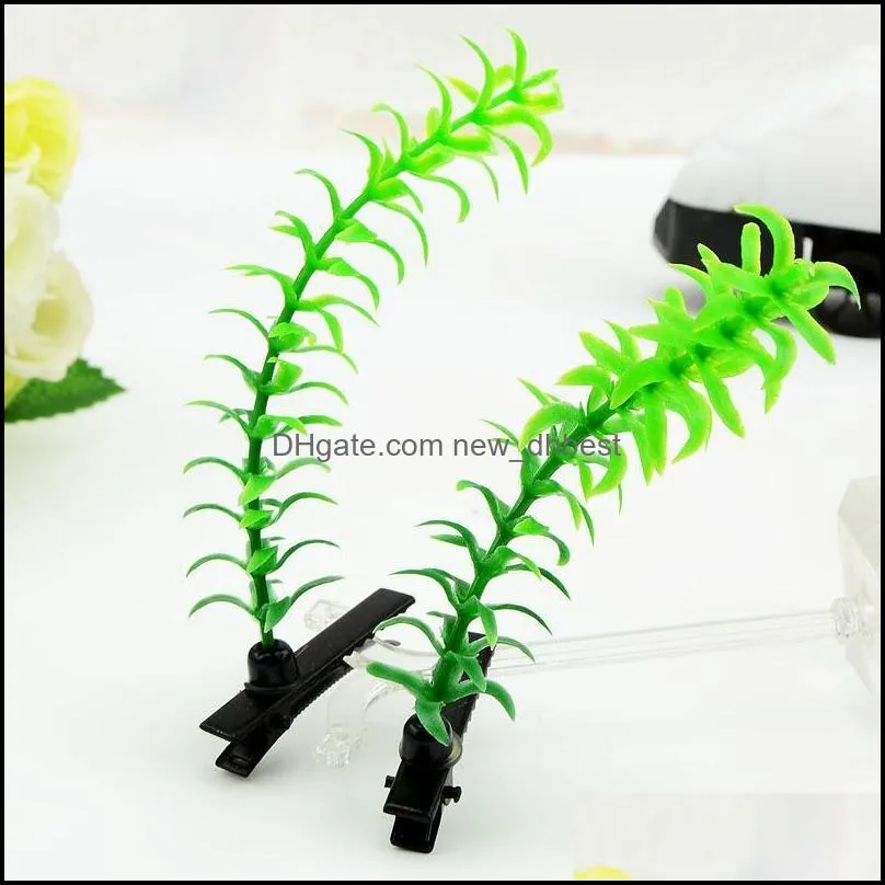 hairpin korean lovely novelty plants headwear bud antenna hairpins lucky grass bean beautifully hair pins hair jewelry