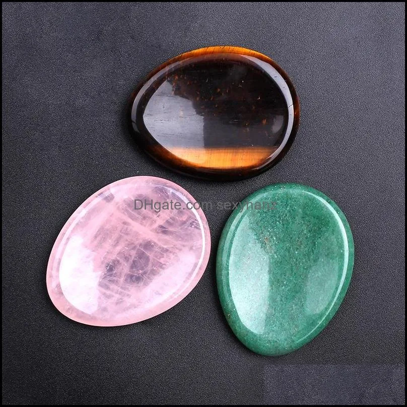 35x45mm worry stone thumb gemstone natural healing crystals therapy reiki treatment spiritual minerals massage palm gem women men