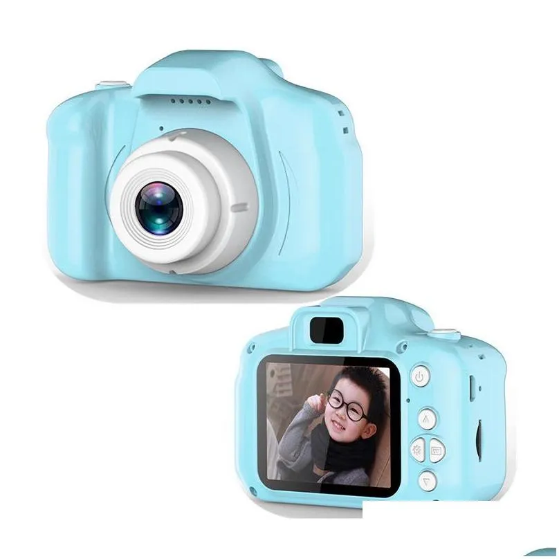 2019 hot xmas for kids camera children mini digital camera cute cartoon cam 13mp 8mp slr camera toys for birthday gift 2 inch screen