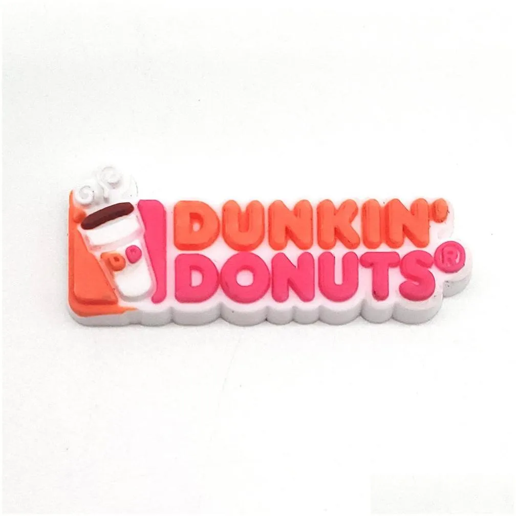 hamburger milk tea croc charms pvc shoe parts accessories decoration buckle charm clog pins buttons