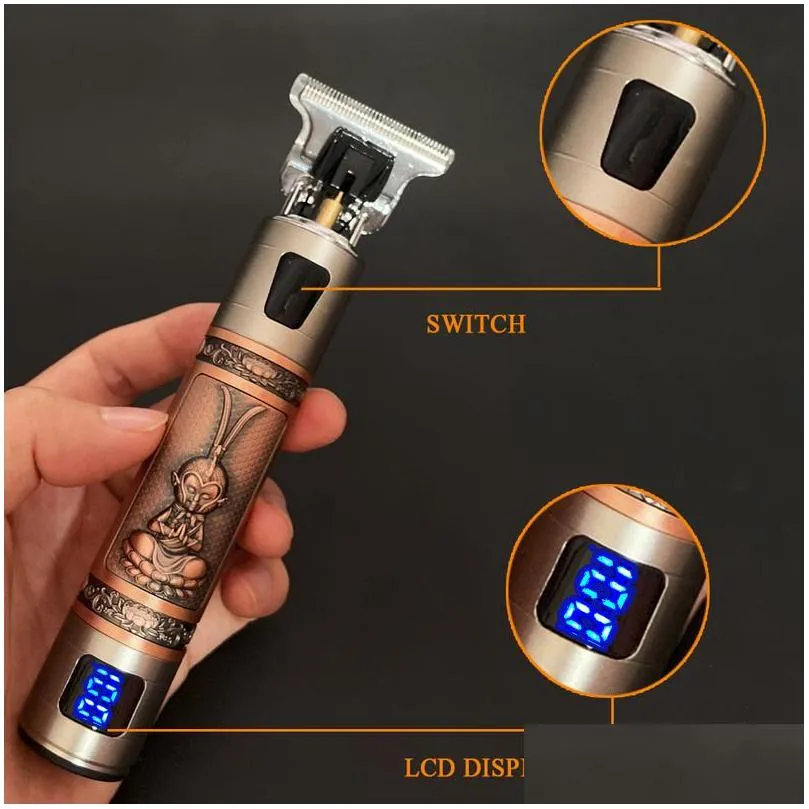 hair trimmer barber hair clipper cordless hair cutting machine beard trimmer shaving machine wireless electric razor men shaver 220521