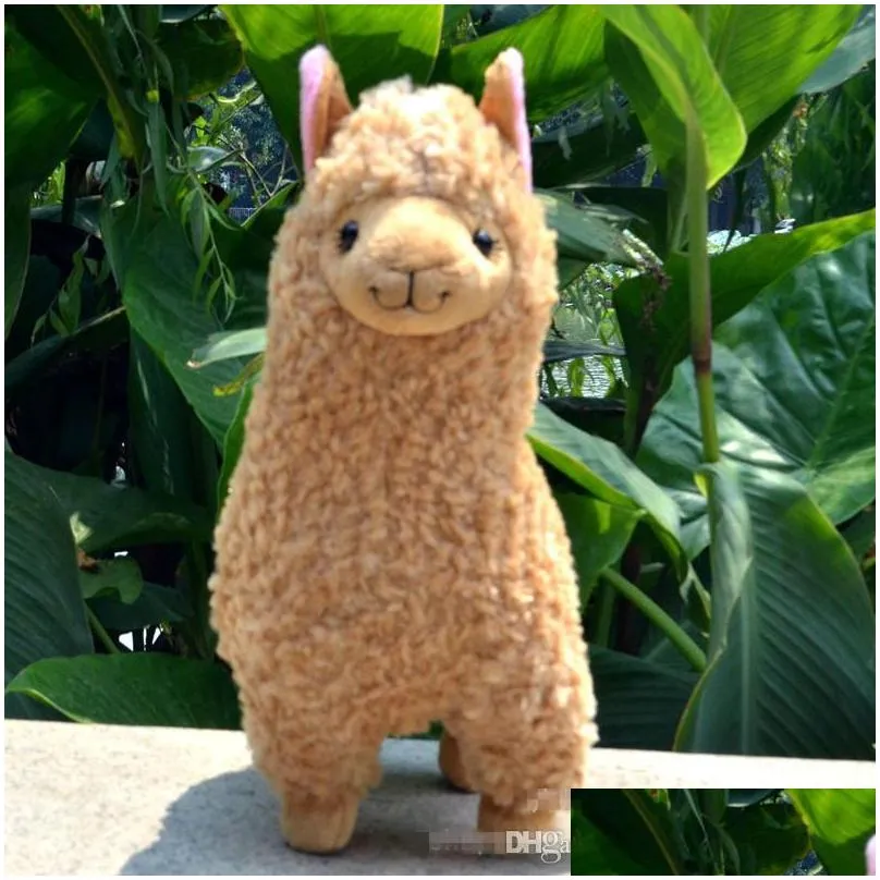 lovely 23cm white alpaca llama plush toy doll animal stuffed animal dolls japanese sheep soft alpacasso for kids birthday christmas