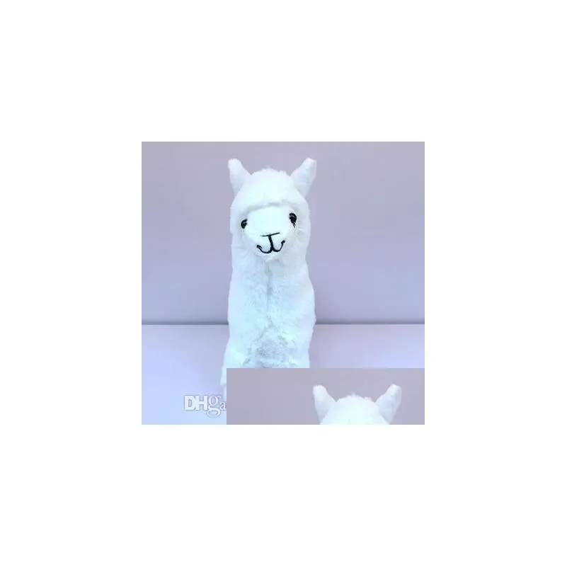 lovely 23cm white alpaca llama plush toy doll animal stuffed animal dolls japanese sheep soft alpacasso for kids birthday christmas
