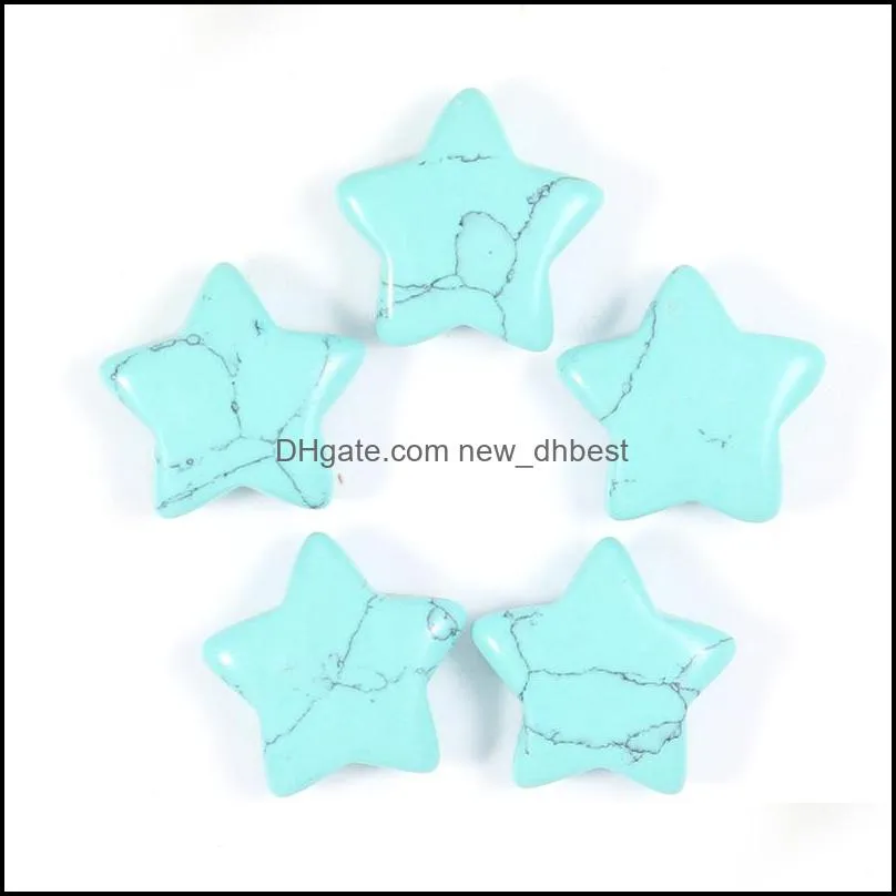 20mm mini star statue natural stone carving home decoration crystal polishing gem healing jewelry