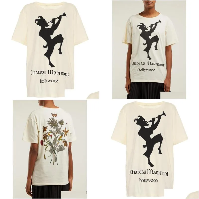 2019 devil chateau marmont flower clothing homme t shirts men women designer high street print t shirt top