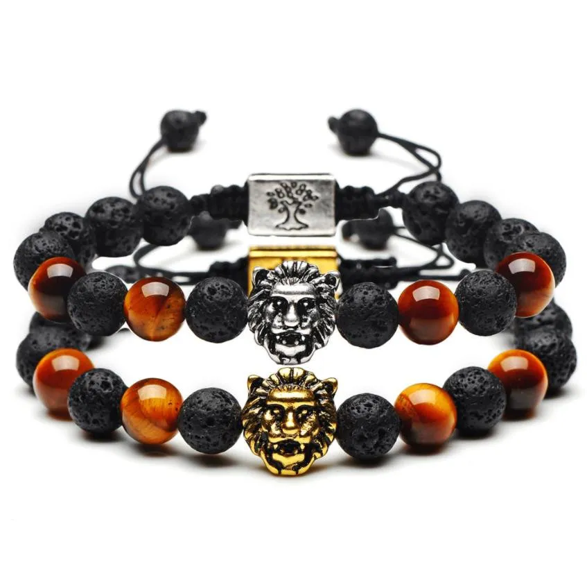 fashion black lava stone essential oil diffuser bracelet square tree of life 7 chakra beads women men yoga buddha bracelets jewelry