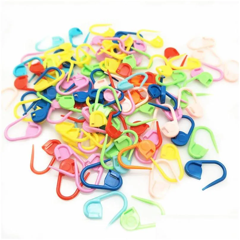 1000pc mix color plastic knitting tools locking stitch markers crochet latch knitting tools needle clip hook