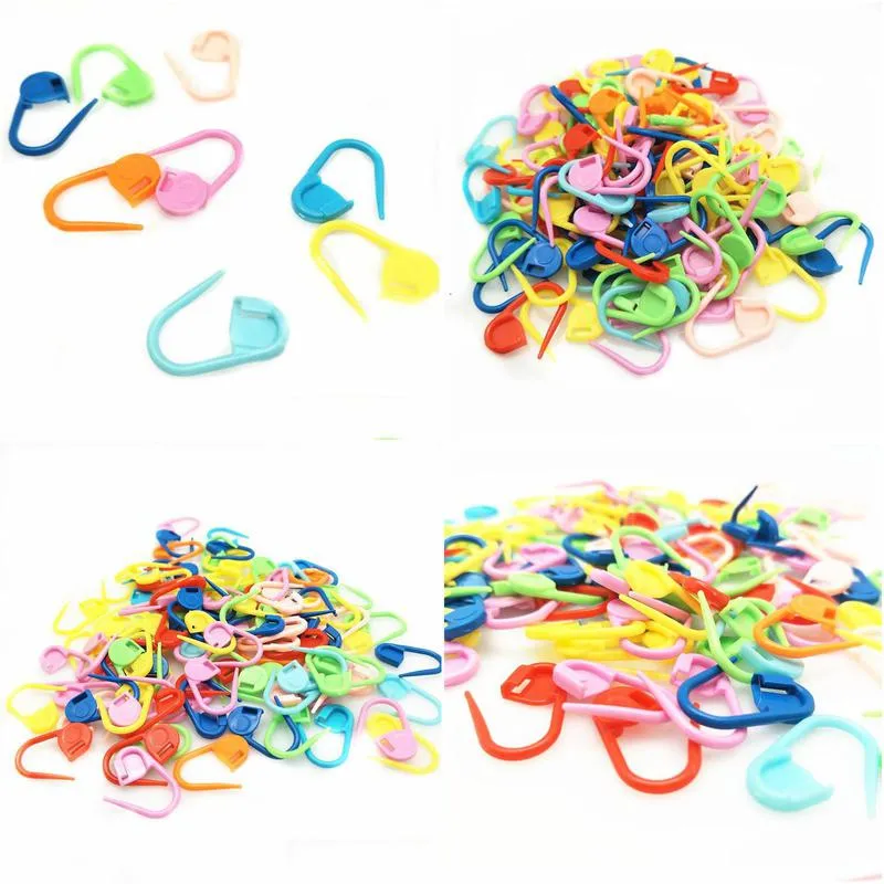 1000pc mix color plastic knitting tools locking stitch markers crochet latch knitting tools needle clip hook