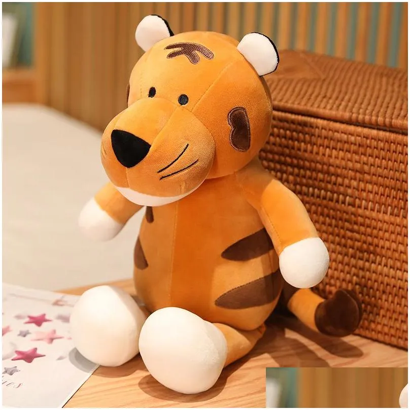 dropshipping or bulk purchasing cute clothed tiger plush doll toy year mascot doll ups