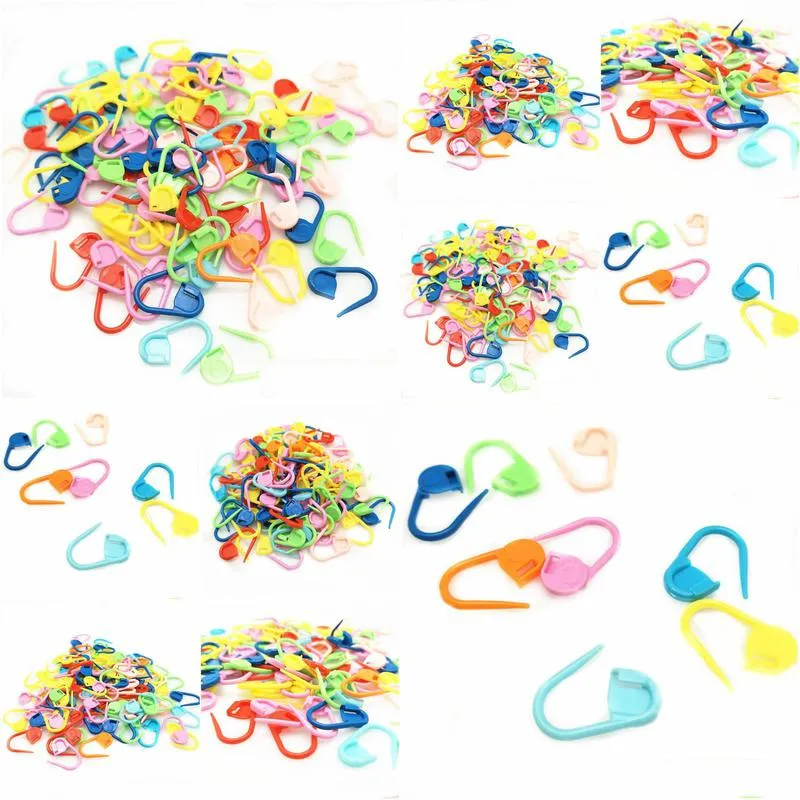 1000pc mix color plastic knitting tools locking stitch markers crochet latch knitting tools needle clip hook