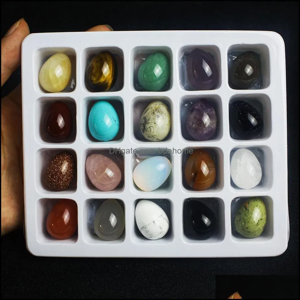 polished egg shape loose reiki healing chakra natural stone ball bead palm quartz mineral crystal tumbled gemstones hand piece home decoration accessories