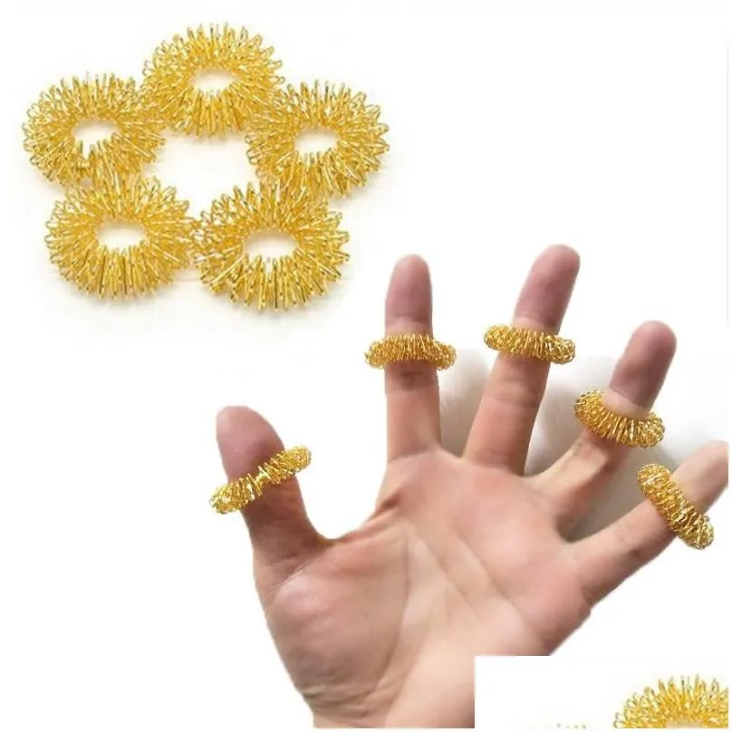 spiky sensory ring fidget toy for finger massage hand acupressure massager stress relief circulation rings 0225